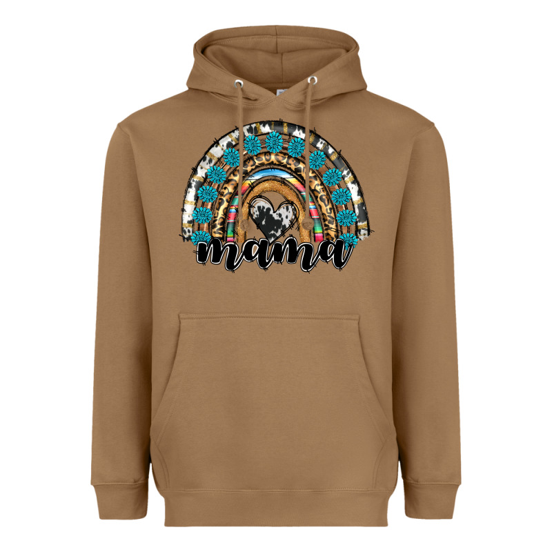 Western Mama Rainbow Heavyweight Hoodie by RanaPortraitStore | Teevron