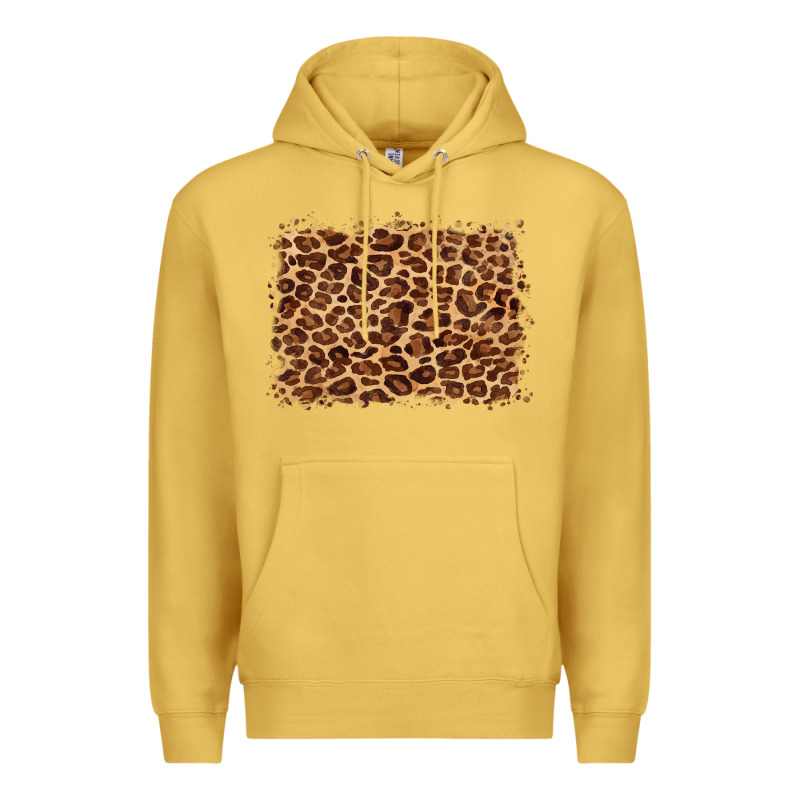 Leopard Background Premium Hoodie by BarkalooDesign | Teevron