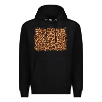 Black leopard background Premium Hoodie - BarkalooDesign