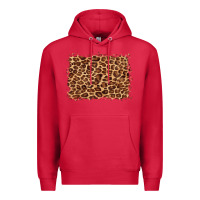 Cardinal leopard background Premium Hoodie - BarkalooDesign