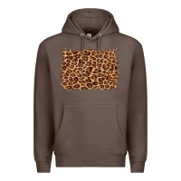 Coffee leopard background Premium Hoodie - BarkalooDesign