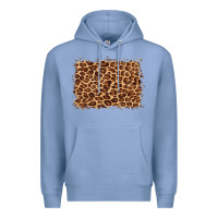 Colony Blue leopard background Premium Hoodie - BarkalooDesign