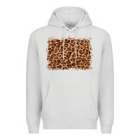 Dove Grey leopard background Premium Hoodie - BarkalooDesign