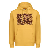 Mustard leopard background Premium Hoodie - BarkalooDesign