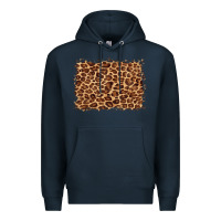 Navy leopard background Premium Hoodie - BarkalooDesign