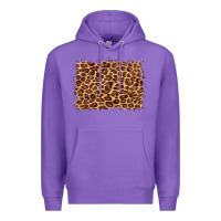 Purple leopard background Premium Hoodie - BarkalooDesign