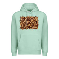 Seafoam leopard background Premium Hoodie - BarkalooDesign