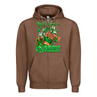Chestnut green ribbon liver cancer afro girl sneakers Zipper Hoodie - RanaPortraitStore