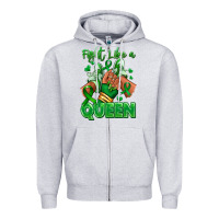 Heather Grey green ribbon liver cancer afro girl sneakers Zipper Hoodie - RanaPortraitStore