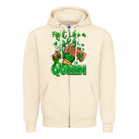 Sandshell green ribbon liver cancer afro girl sneakers Zipper Hoodie - RanaPortraitStore