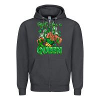 Smoke green ribbon liver cancer afro girl sneakers Zipper Hoodie - RanaPortraitStore