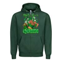 Sports Green green ribbon liver cancer afro girl sneakers Zipper Hoodie - RanaPortraitStore