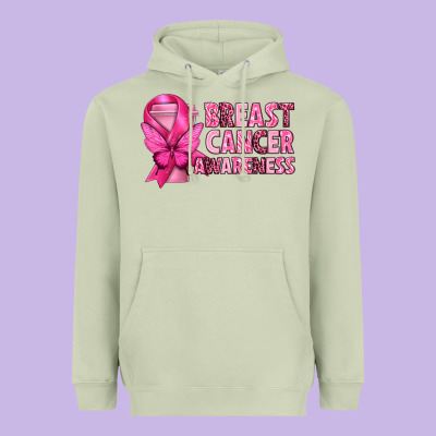 Breast Cancer Awareness With Coffee Cup Heavyweight Hoodie Designed By Texasbilliewilder