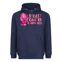 Navy Breast Cancer Awareness with Coffee Cup Heavyweight Hoodie - texasbilliewilder