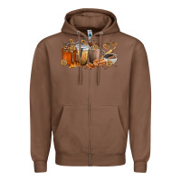 Chestnut cookie coffee cups Zipper Hoodie - texasbilliewilder