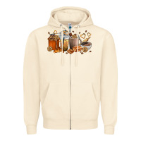 Sandshell cookie coffee cups Zipper Hoodie - texasbilliewilder