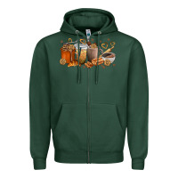 Sports Green cookie coffee cups Zipper Hoodie - texasbilliewilder
