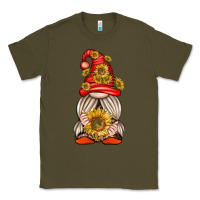 Army Green western gnome with sunflowers Classic Tee - texasbilliewilder