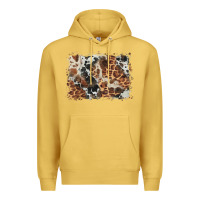 Antique Gold cowhide leopard background Premium Hoodie - BarkalooDesign