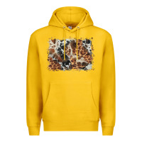 Lemon cowhide leopard background Premium Hoodie - BarkalooDesign