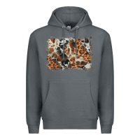 Rock cowhide leopard background Premium Hoodie - BarkalooDesign