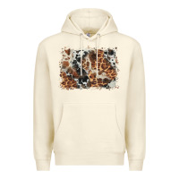 Sandshell cowhide leopard background Premium Hoodie - BarkalooDesign