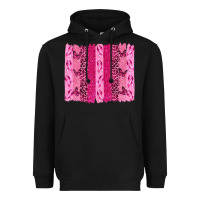 Black Breast Cancer Brushstrokes Heavyweight Hoodie - texasbilliewilder