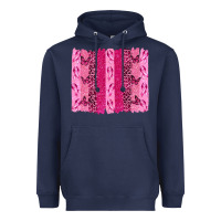 Navy Breast Cancer Brushstrokes Heavyweight Hoodie - texasbilliewilder