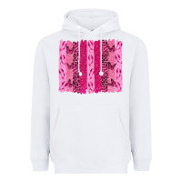 White Breast Cancer Brushstrokes Heavyweight Hoodie - texasbilliewilder