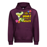 Mauve Wine life is short make it salty Urban Hoodie - Jasminsmagicworld