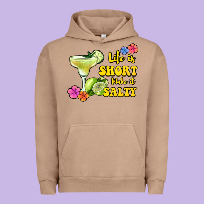 Life Is Short Make It Salty Urban Hoodie Designed By Jasminsmagicworld