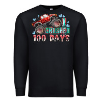 Black i crushed 100 days Premium Sweatshirt - RacoonDesign