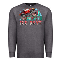 Charcoal Heather i crushed 100 days Premium Sweatshirt - RacoonDesign
