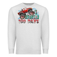 Oatmeal Heather i crushed 100 days Premium Sweatshirt - RacoonDesign