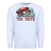 White i crushed 100 days Premium Sweatshirt - RacoonDesign