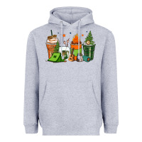 Heather Grey camping coffee cups Heavyweight Hoodie - Zillion Design Studio