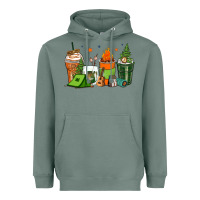 Sage camping coffee cups Heavyweight Hoodie - Zillion Design Studio
