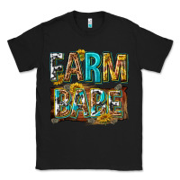 Black western farm babe Classic Tee - texasbilliewilder