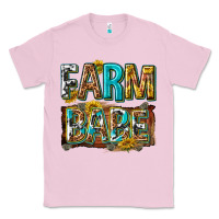Bubblegum Pink western farm babe Classic Tee - texasbilliewilder