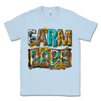 Dusty Blue western farm babe Classic Tee - texasbilliewilder