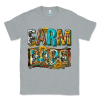 Heather Grey western farm babe Classic Tee - texasbilliewilder