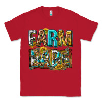 Red western farm babe Classic Tee - texasbilliewilder