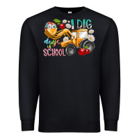 Black i dig 100 days of school Premium Sweatshirt - RacoonDesign