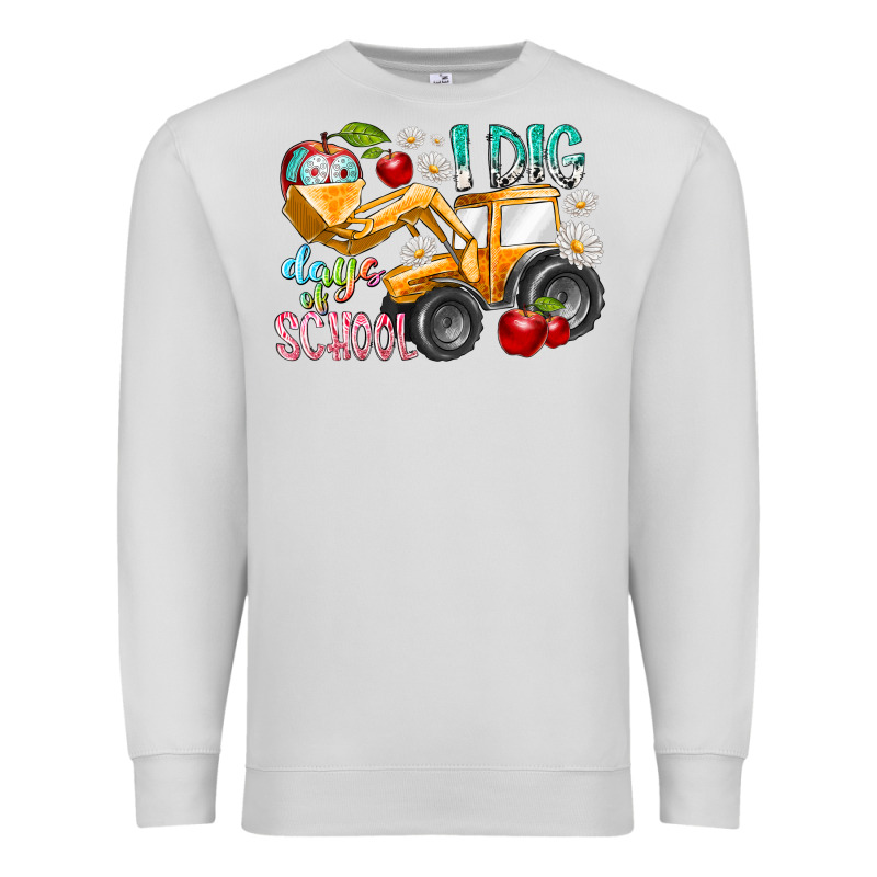 I Dig 100 Days Of School Premium Sweatshirt by RacoonDesign | Teevron