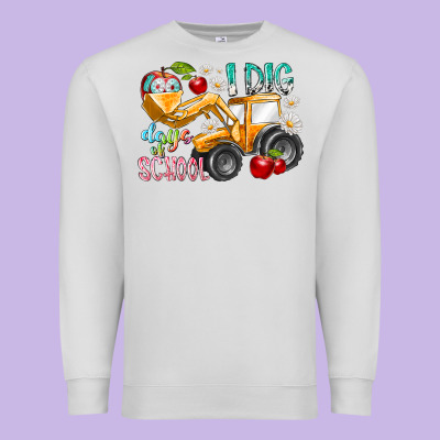 I Dig 100 Days Of School Premium Sweatshirt Designed By Racoondesign