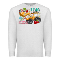 Oatmeal Heather i dig 100 days of school Premium Sweatshirt - RacoonDesign