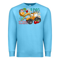 Ocean Blue i dig 100 days of school Premium Sweatshirt - RacoonDesign