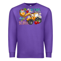 Purple i dig 100 days of school Premium Sweatshirt - RacoonDesign