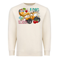 Sandshell i dig 100 days of school Premium Sweatshirt - RacoonDesign