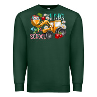 Sports Green i dig 100 days of school Premium Sweatshirt - RacoonDesign